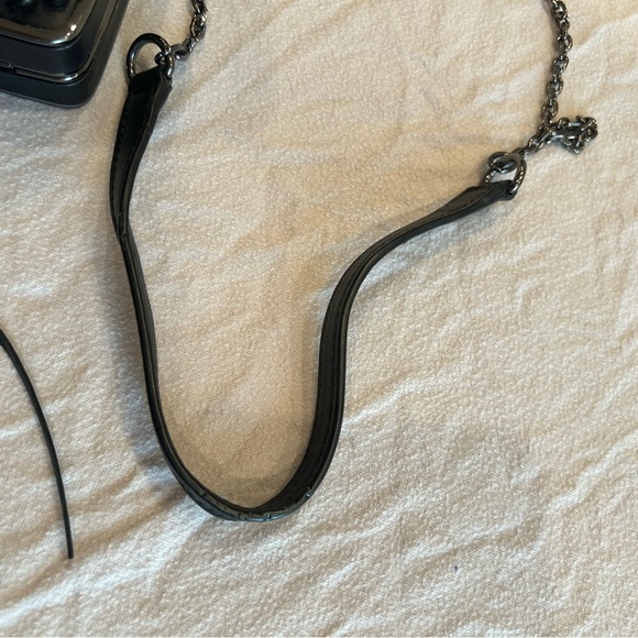 Tory Bursh Black Crystal Adele Hardshell Clutch - Picture 5 of 13